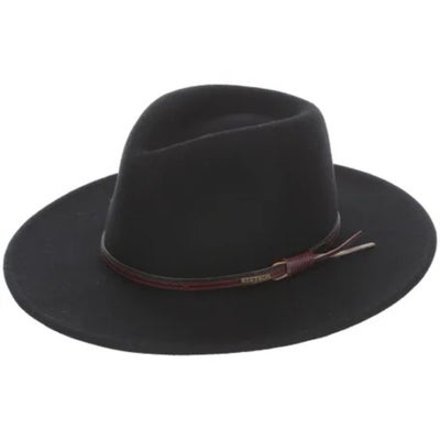 Hat, Stetson bozeman, str. Xl,  Sort,  Wool,  Ubrugt, Importeret ægte cowboyhat til ham eller hende.