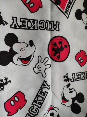 Stof,  Mickey mouse stof til børnetøj, Kraftig stof polyester til børnetøj m.m  med Mickey mouse hvi