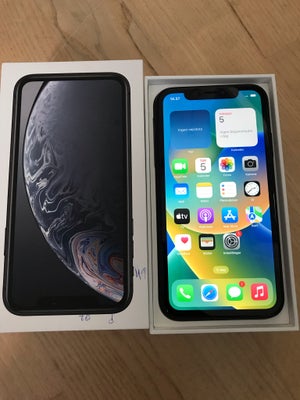 iPhone XR, 256 GB, sort, Perfekt, Phone XR 256  GB Sort
velholdt og altid været iog med beskyttelses