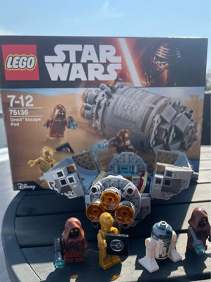 Lego Star Wars, 75136, Droid Escape Pod
Komplet alle dele er der, alle figurer, vejledning og origin