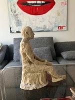 Skulptur, Eva Elisabeth Scott, motiv: Bob (sidende mand)