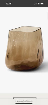 Vase, glasvaser vase i glas, &tradition, 3 smukke vaser i holdbart glas sælges samlet. De er fra &tr