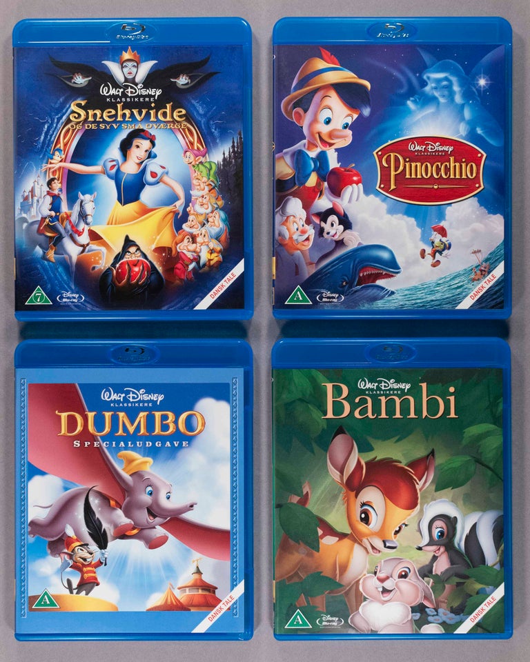 Disney, Blu-ray, tegnefilm