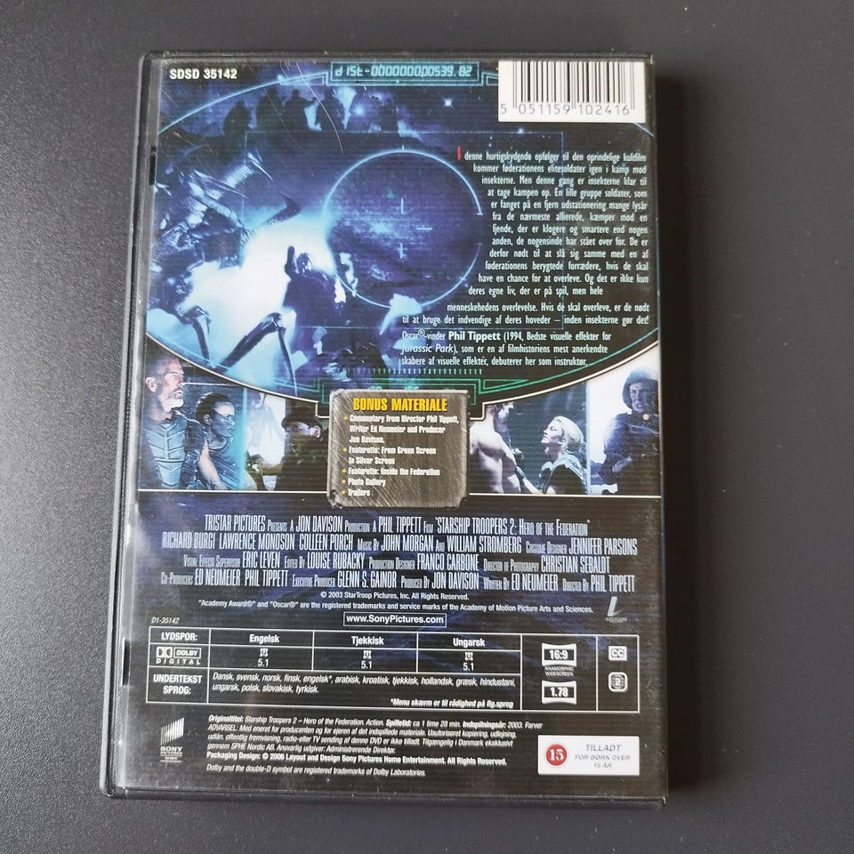 Starship Troopers 2.Hero Of The Federation., DVD, action