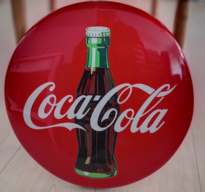 Coca Cola, Skilt, Flot Coca Cola skilt med brugsspor.
40/41 cm.