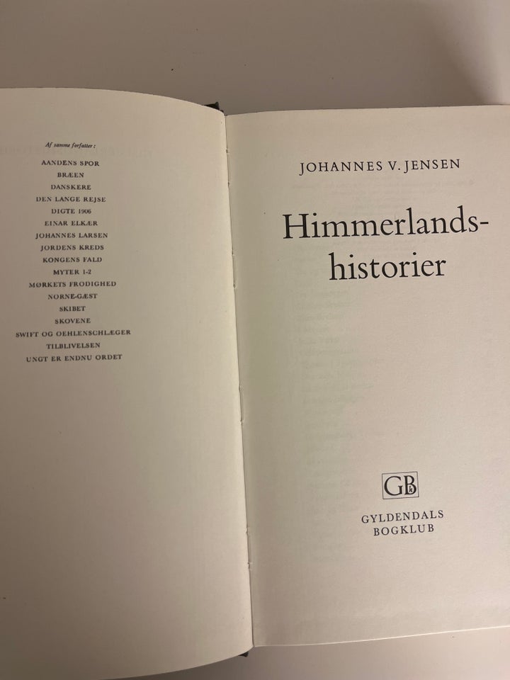 Himmerland historier, Johannes V. Jensen