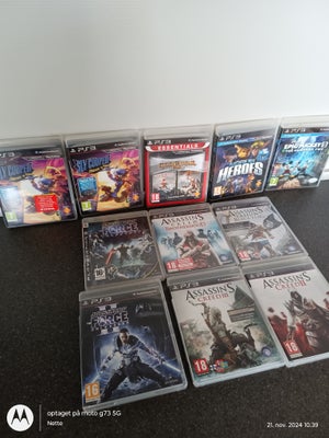 Spil, PS3, action, 300 kr stk.