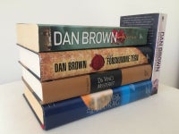 4 (5) stk detektiv-romaner, Dan Brown, genre: krimi og