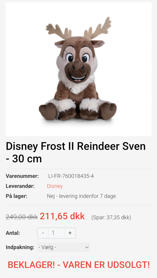 Frost bamse, Sven