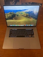 MacBook Pro, 16” 2019, 2,6 GHz