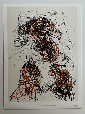 Plakat, Asger Jorn, motiv: Abstrakt, b: 37 h: 50