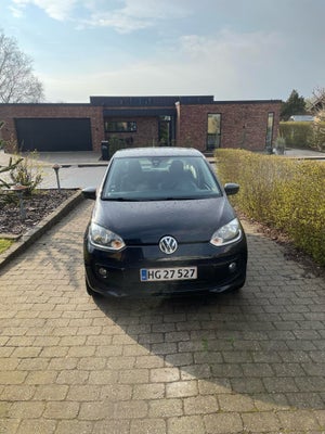 VW Up!, 1,0 75 Move Up!, Benzin, 2012, km 185000, sort, nysynet, aircondition, airbag, 3-dørs, centr
