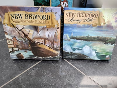 Spil, strategi brætspil, 2 nye spil New Bedford Historic Whaling & Town Building samt Rising Tide sæ