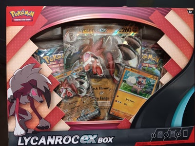 Samlekort, Pokemonkort, Sælger 3 af disse lycanroc exboxe med pokemonkort til 125kr per styk eller k