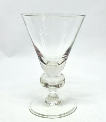 Glas, Vinglas / rødvinsglas, Holmegaard, Flot stort vinglas / rødvinsglas fra serien Herredag, af Or