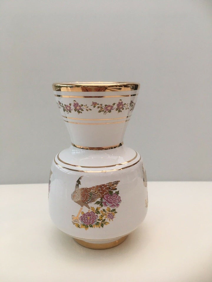 Porcelæn, Vase, 24 karat guld