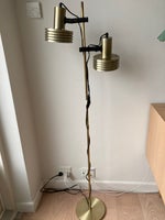 Gulvlampe, Vintage gulvlampe Skandinavisk messing lampe