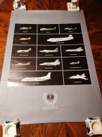 Rigtig flot Saab SAS fly plakat