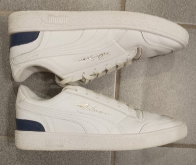 Sneakers, Puma - Ralph Sampson , str. 39,  Hvid/blå,  Læder,  Næsten som ny, Kun været på et par gan