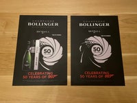 Vin og spiritus, Bollinger / James Bond plakater
