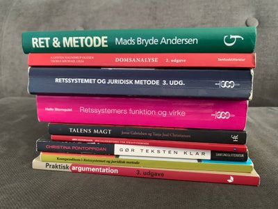 Forskellige jura bøger, Forskellige, Bøger

Ret og metode, Mads Bryde Andersen (1. Udgave) enkelte o