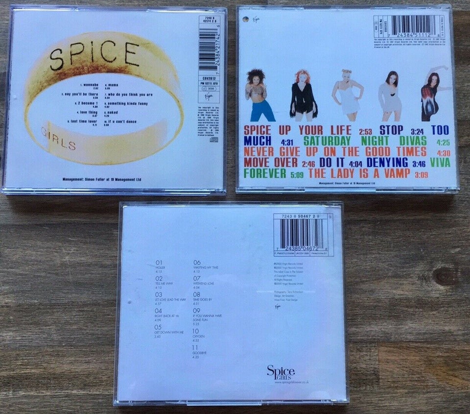 Spice Girls : 3 CD albums, pop
