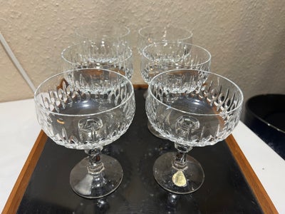 Glas, Vintage champagneskåle krystal, Schott Zwiesel, FLOTTE vintage champagneskåle fra Schott Zwies