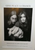Plakat, Jørn Kjær Nielsen, motiv: John Lennon & Yoko Ono