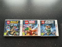 Lego Batman, Marvel og star wars, Nintendo 3DS