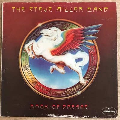 LP, Steve Miller Band, Book Of Dreams, Rock, UK 1977 Mercury Records press
Vinyl: VG+
Cover: VG-(sli