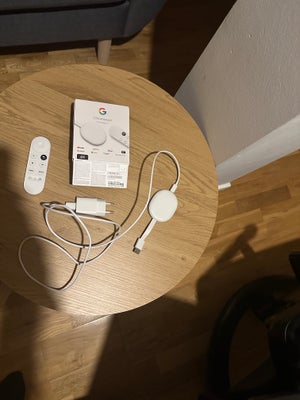 Chromecast 4k, Google Chromecast, Perfekt, Google Chromecast 4k med Google Tv, inklusiv original ind