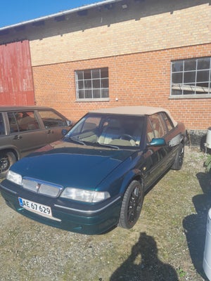 Rover 216, 1,6 Cabriolet, Benzin, 1995, km 177000, grønmetal, alarm, 2-dørs, centrallås, startspærre