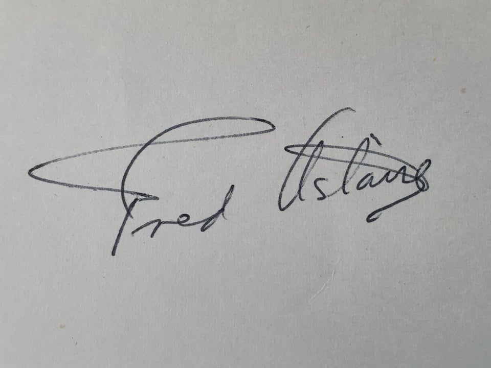 Autografer, Fred Astaire autograf