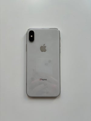 iPhone X, 64 GB, aluminium, Perfekt, iPhone X 64GB Sølv. Perfekt stand. Altid båret cover og panserg