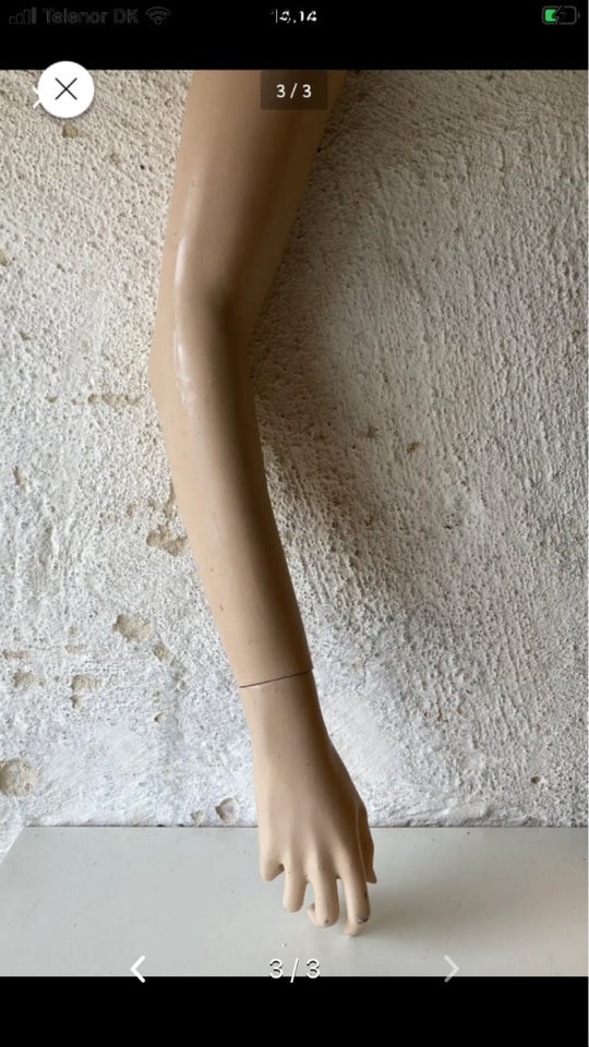 HALLOWEEN 73 cm gl arm fra mannequindukke