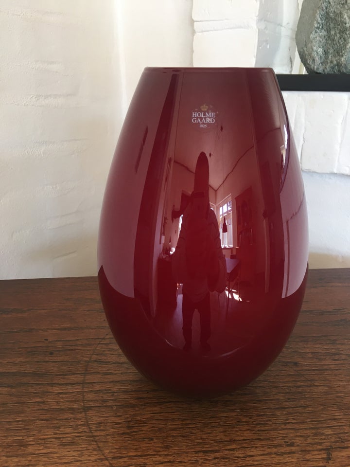 Vase, Vase, Holmegaard Cocoon cm Bordeaux – dba.dk – Køb og Salg af og