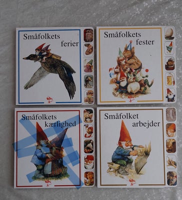 Gnomer, Rien Poortvliets bøger. Historier om det  dejlige småfolk. Nye bøger 15 x 15 cm i pap, fra 2