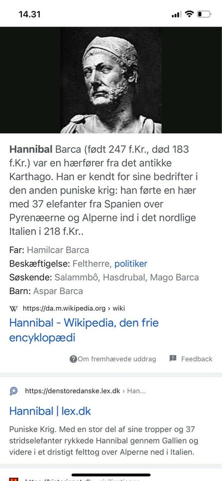 Skolekort, Olle Hagdahl, motiv: Hannibal den store