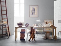 Spisebord, Eg / Let hvidpigmenteret lak, Arne Jacobsen /