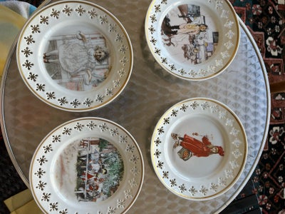 Porcelæn, Platte, B&G, 8 Carl Larsson platter sælges samlet