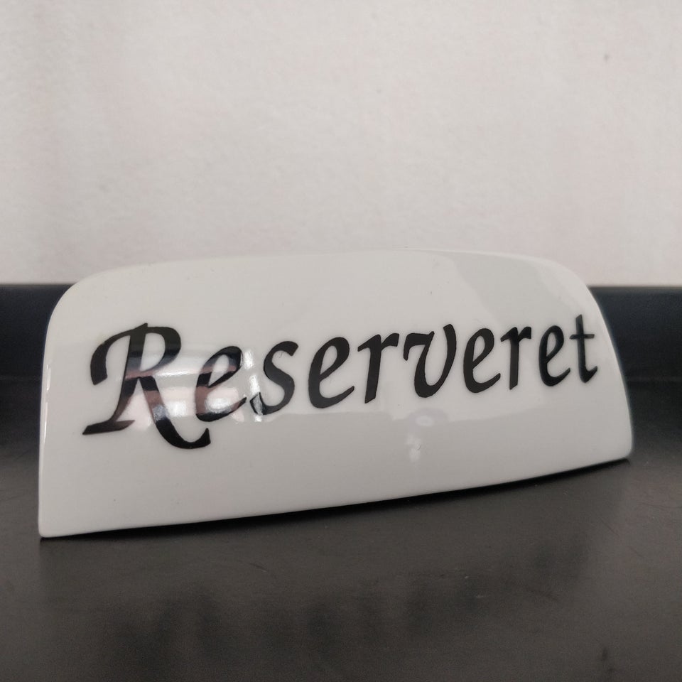 Skilte, Reservations skilt