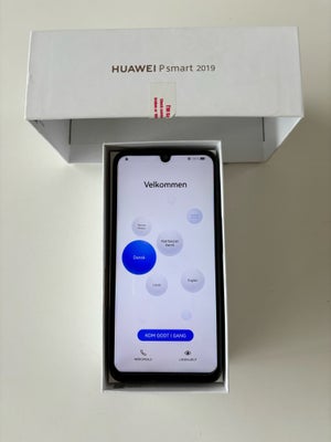 HUAWEI P Smart 2019, 3/64 , God, Huawei P Smart 2019 er midnight (sort) og er klar til brug. Der med