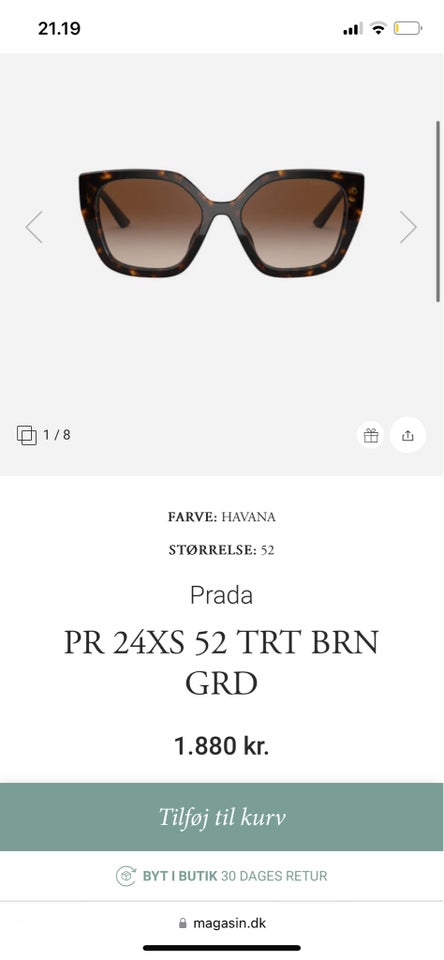 forræder mode venlige Solbriller dame, Prada – dba.dk – Køb og Salg af Nyt og Brugt