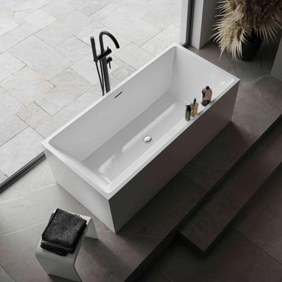 Badekar, Bernstein Verona, Fritstående badekar i høj kvalitets sanitets akryl. Udstyret med indbygge