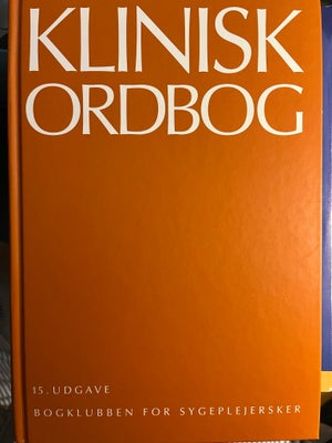 Klinisk Ordbog, Niels Holm-Nielsen, år 1999, 15. udgave