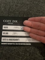 Sælger dette gavekort til Cozy ink beliggende i...