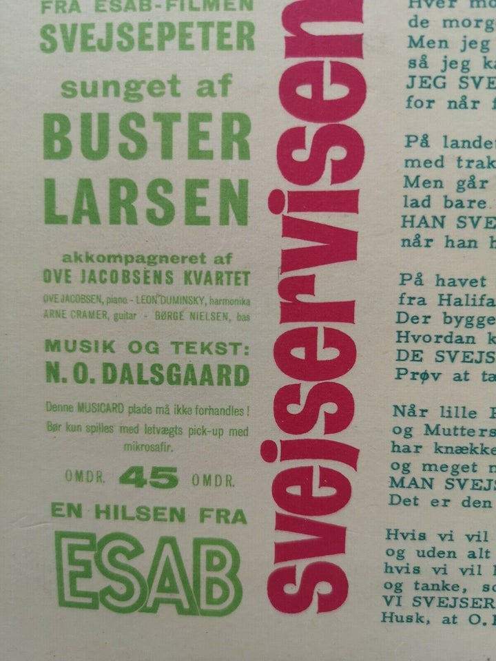 Single, Buster Larsen, Svejservisen