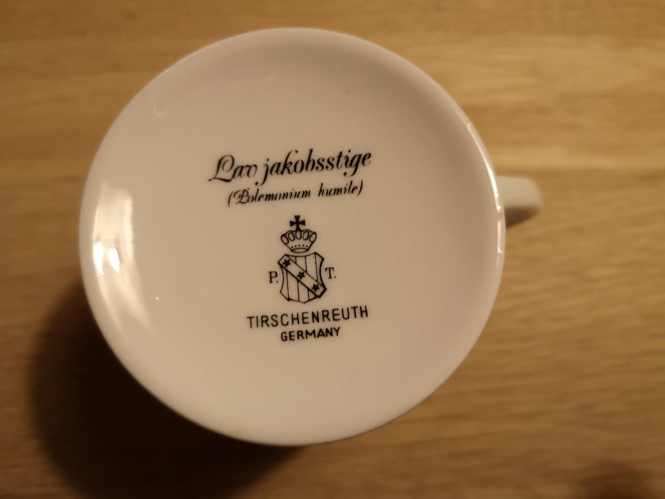 Porcelæn, Kaffekop med sidetallerken, Tirschenreuth