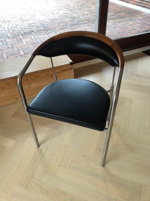 Spisebordsstol, Henrik Tengler

6 armstole, model 'Chairman' med stel af børstet stål, kopstykke af 