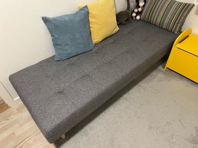 Daybed, polyester, 1 pers. , NOREFJELL, Jysk daybed, str. 200x80x42. 
Sædehynde i skum med polyester